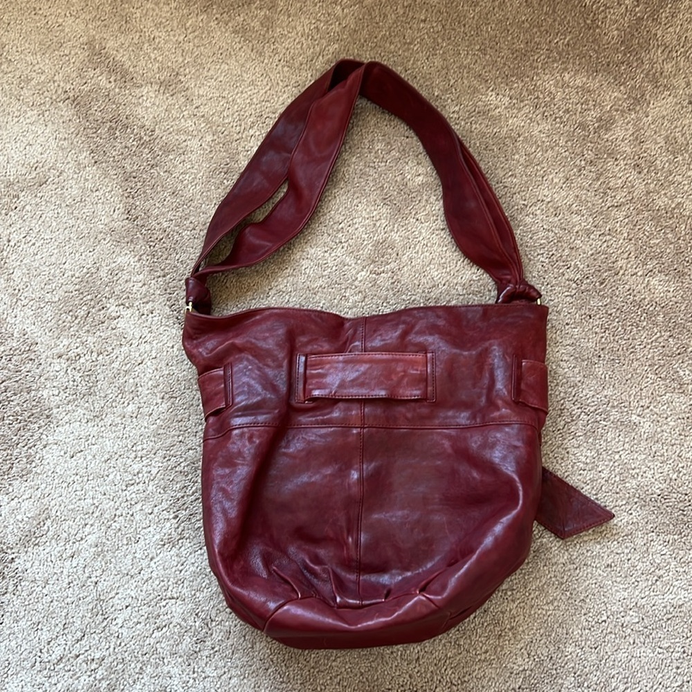 Kooba Red boho Leather shoulder purse - Picture 5 of 8